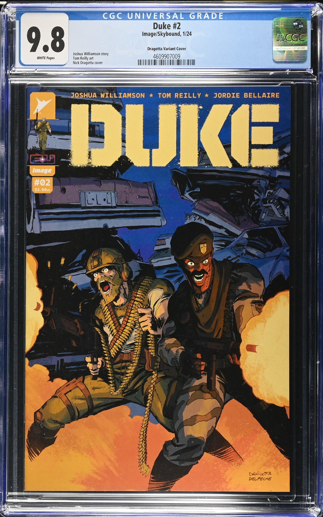 Duke #2 Dragotta 1:50 Retailer Incentive Variant CGC 9.8