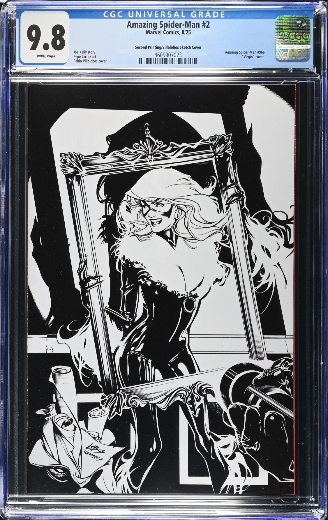 Amazing Spider-Man #2 Second Printing Villalobos 1:25 Retailer Incentive Variant CGC 9.8