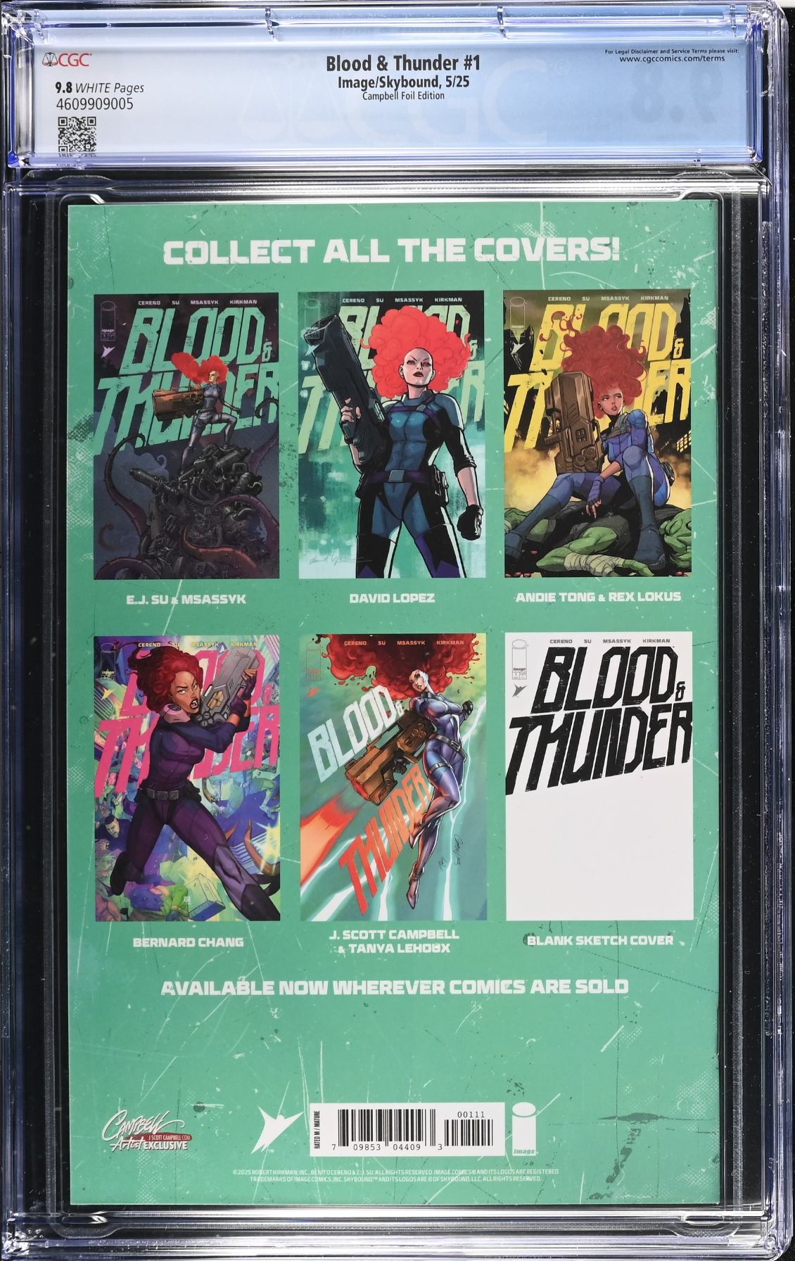Blood & Thunder #1 Campbell Exclusive A - Foil - CGC 9.8