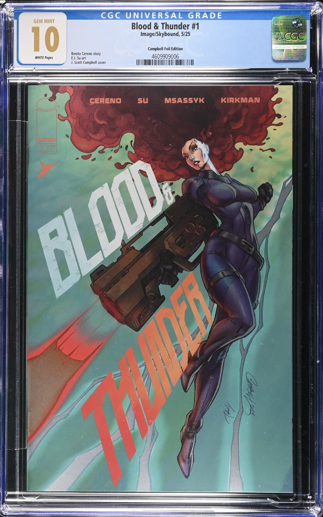 Blood & Thunder #1 Campbell Exclusive A - Foil - CGC 10