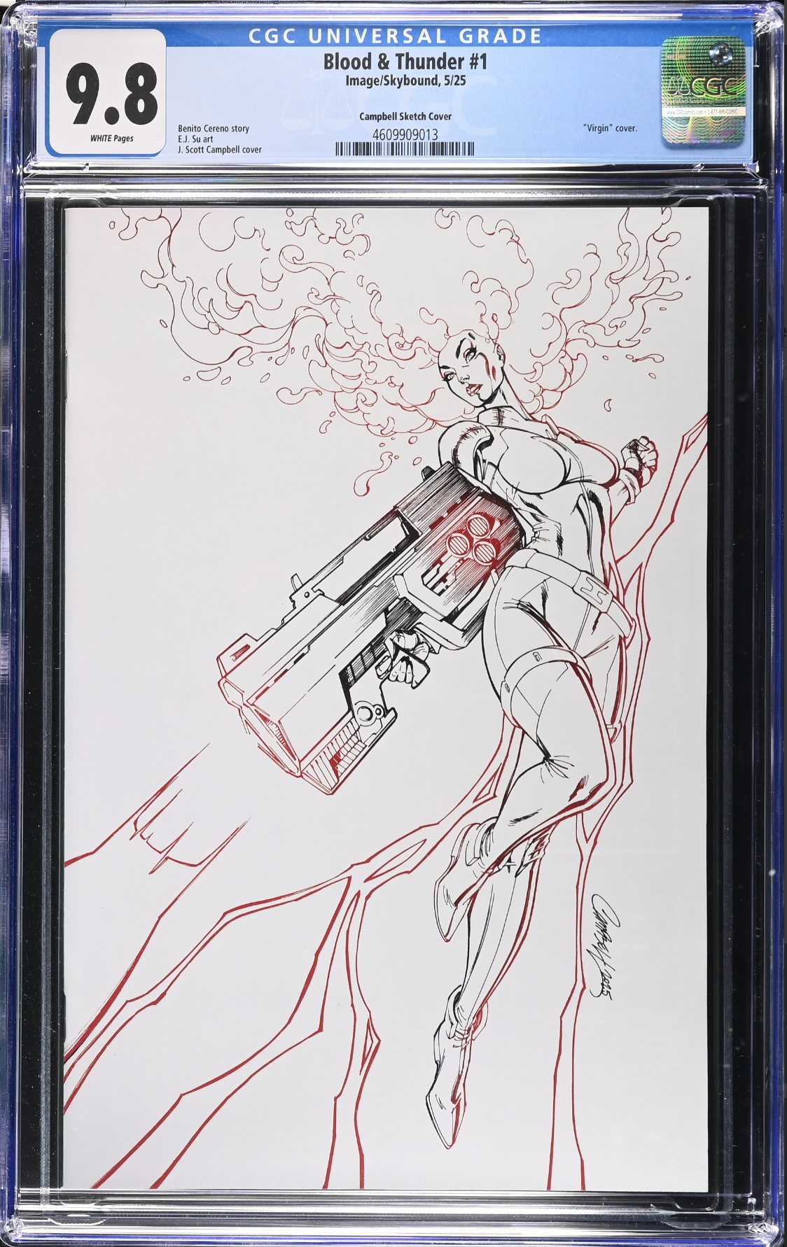 Blood & Thunder #1 Campbell Exclusive B - Colorized Sketch - CGC 9.8
