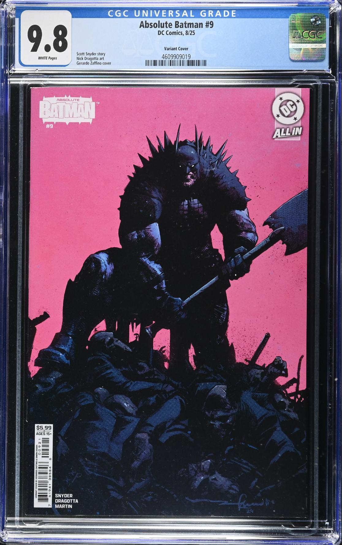 Absolute Batman #9 Zaffino Variant CGC 9.8