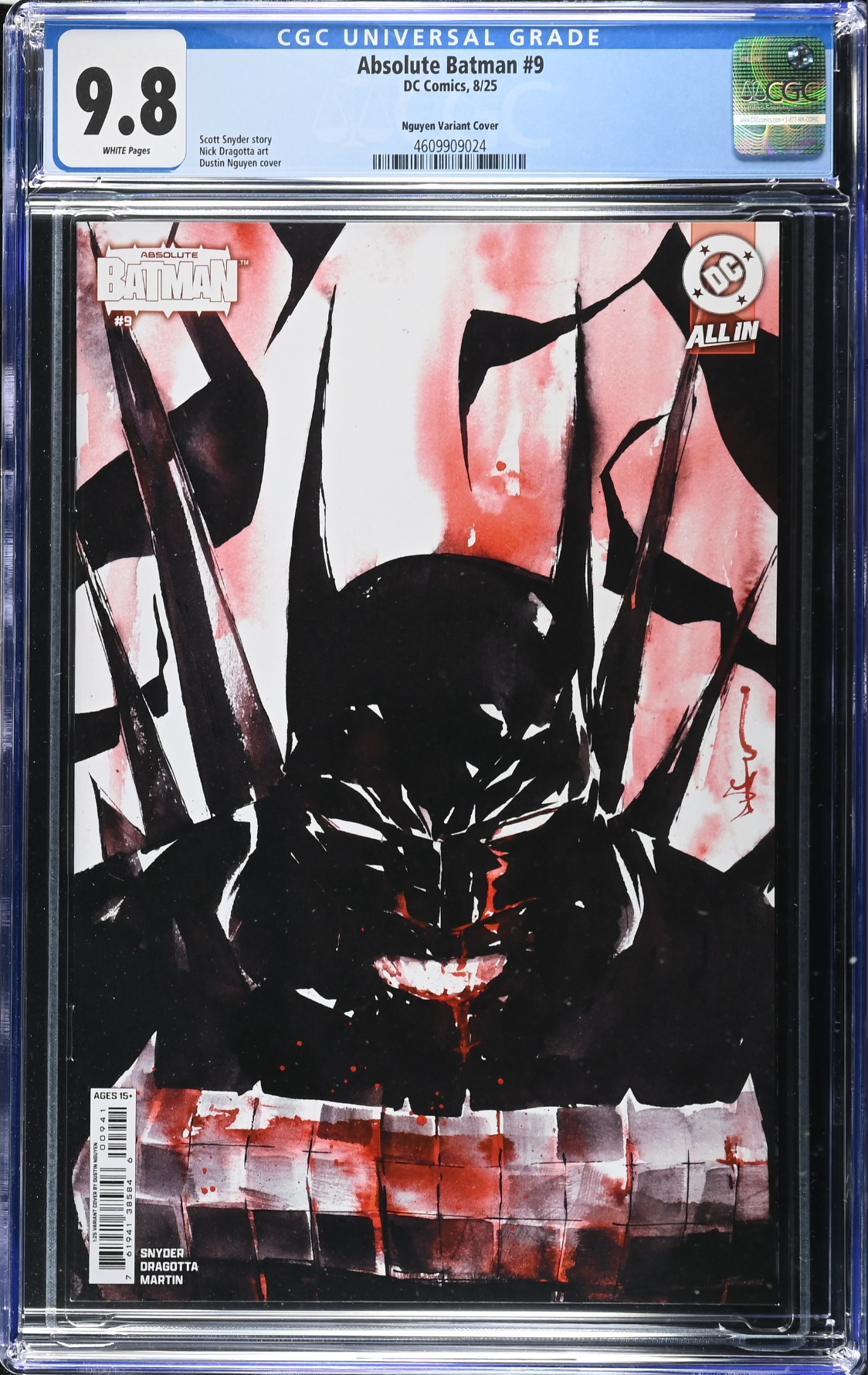 Absolute Batman #9 Nguyen 1:25 Retailer Incentive Variant CGC 9.8