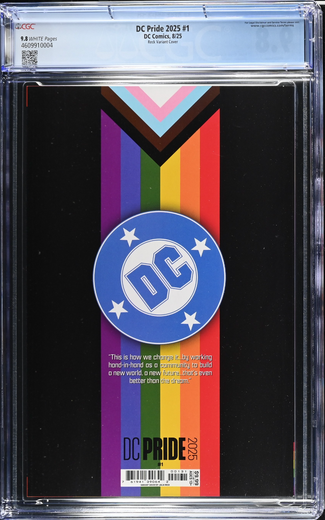 DC Pride 2025 #1 Reck Variant CGC 9.8