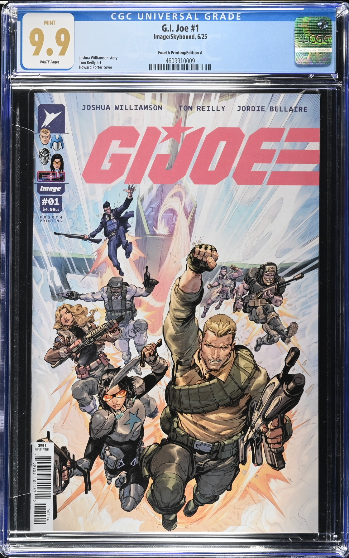 G.I. Joe #1 Fourth Printing CGC 9.9