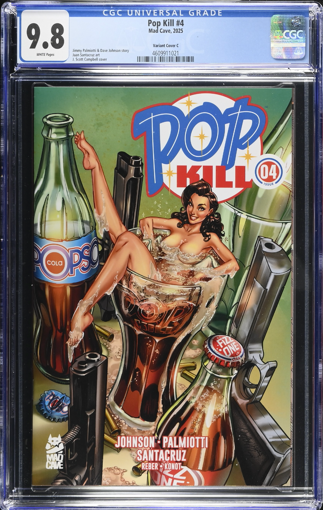 Pop Kill #4 J. Scott Campbell "Frisky" Variant - CGC 9.8