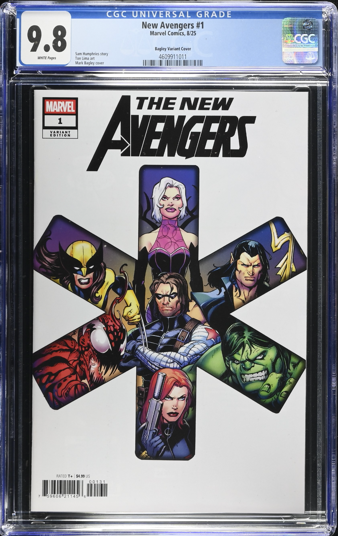 New Avengers #1 Bagley Variant CGC 9.8