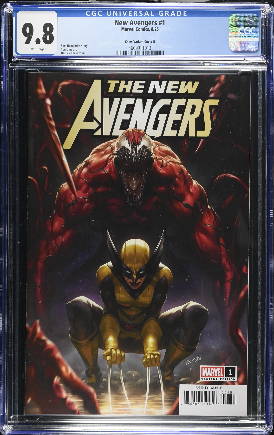 New Avengers #1 Chew Variant B CGC 9.8