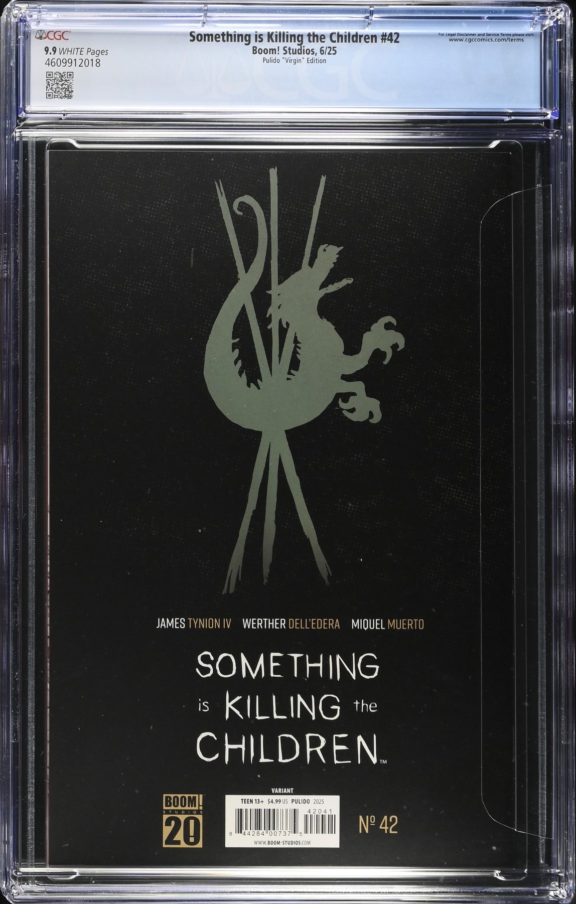 Something is Killing the Children #42 Pulido 1:10 Virgin Retailer Incentive Variant CGC 9.9