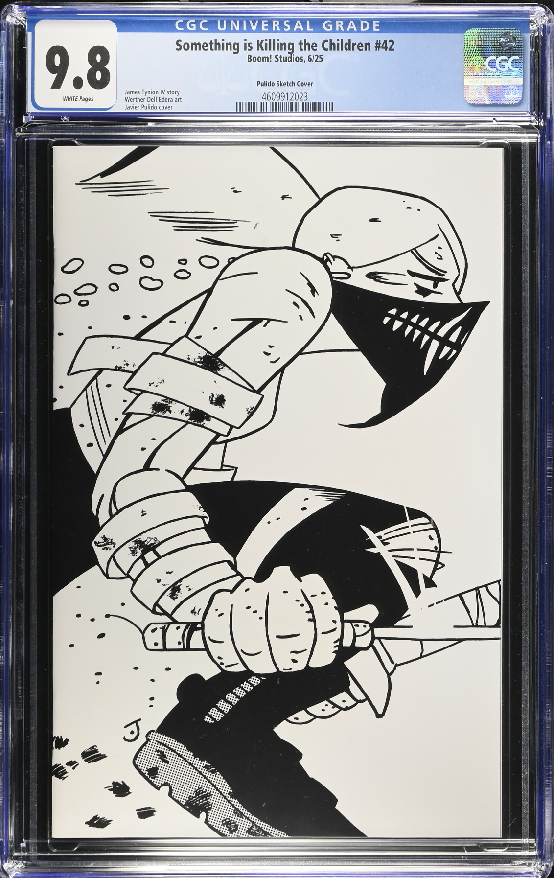 Something is Killing the Children #42 Pulido 1:25 B/W Virgin Retailer Incentive Variant CGC 9.8