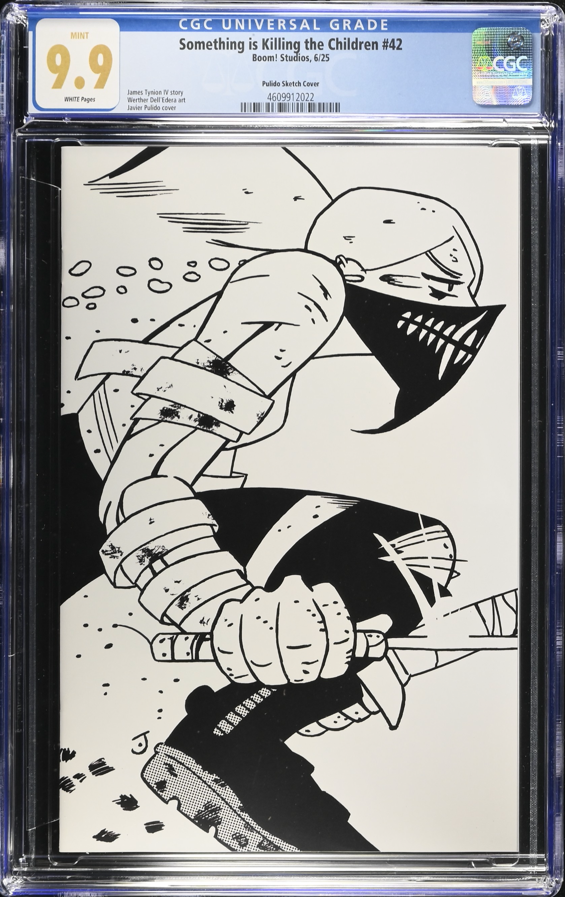 Something is Killing the Children #42 Pulido 1:25 B/W Virgin Retailer Incentive Variant CGC 9.9
