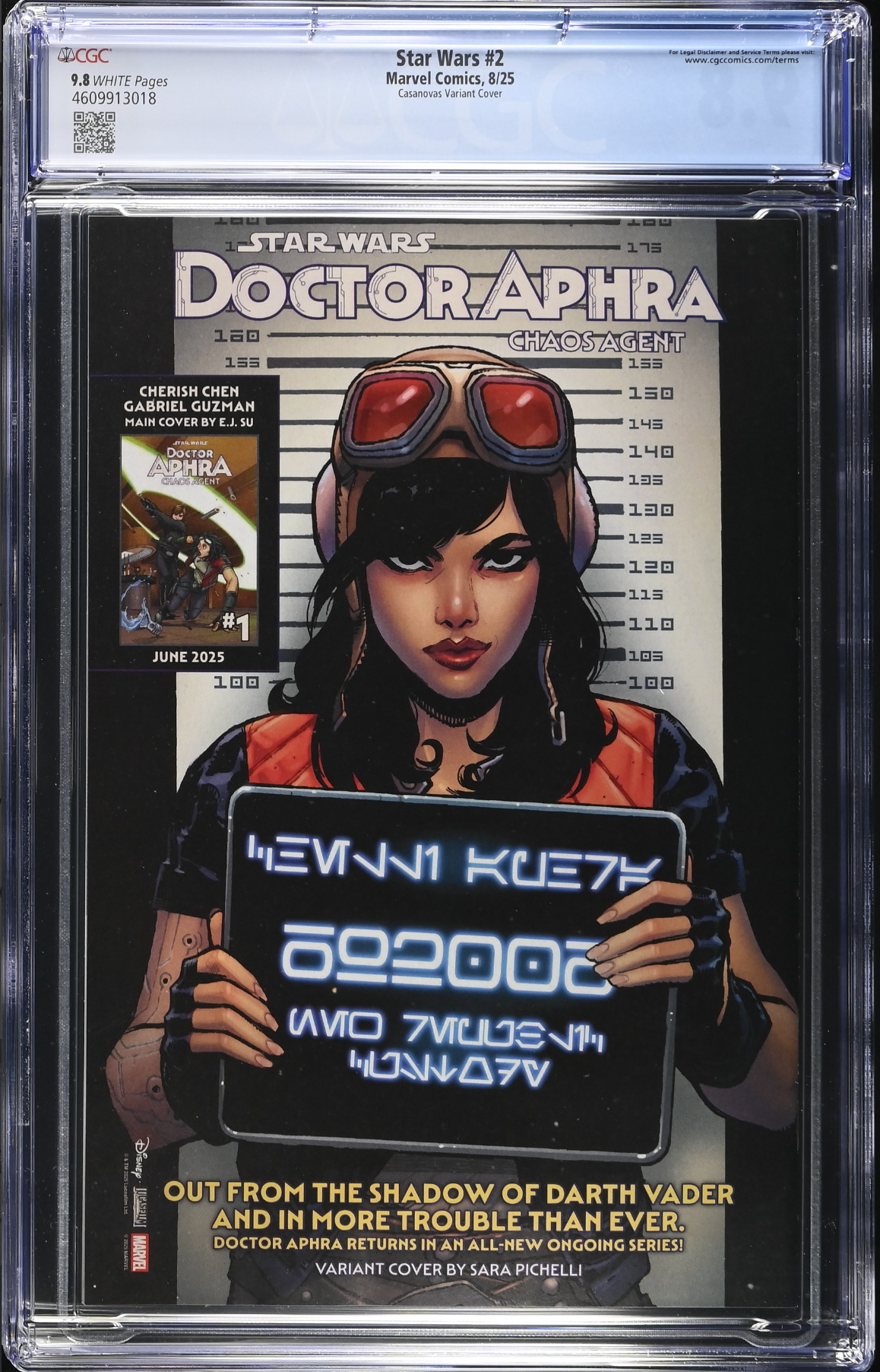 Star Wars #2 Casanovas 1:25 Retailer Incentive Variant CGC 9.8