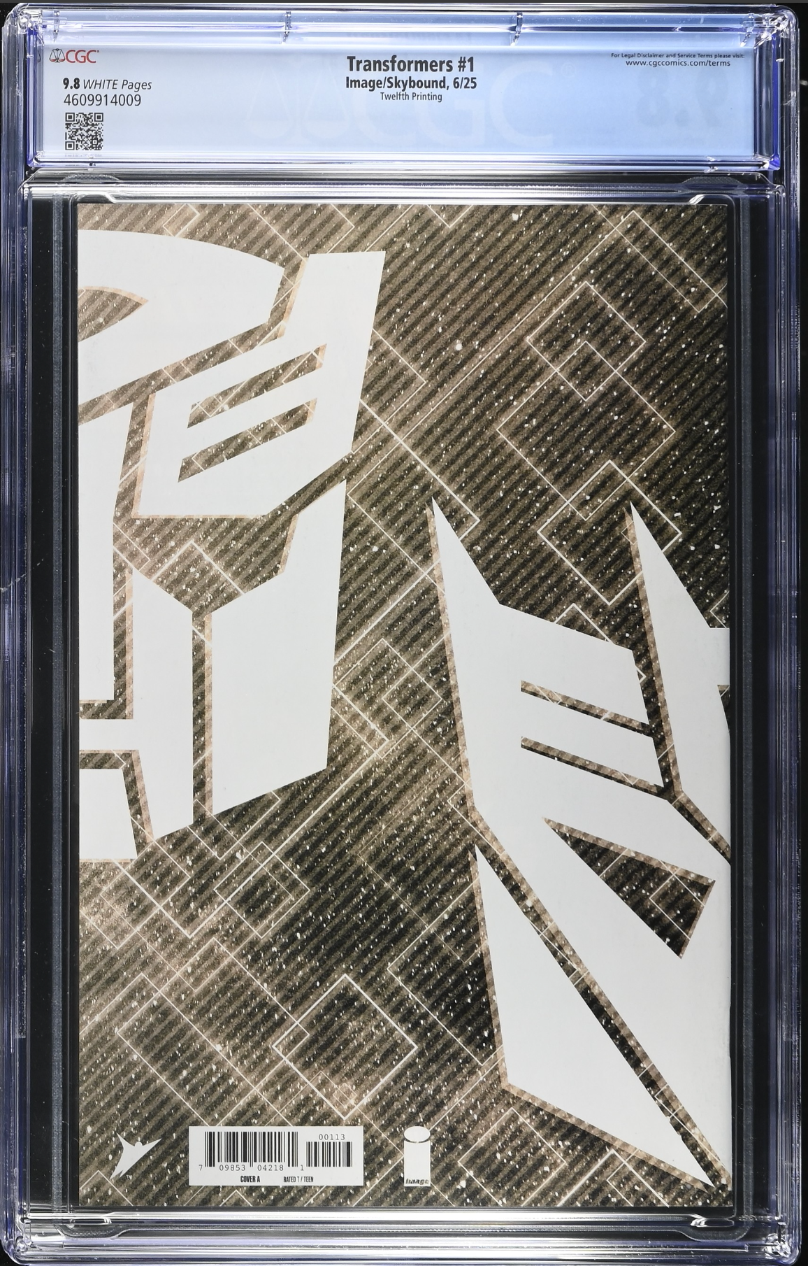 Transformers #1 Twelfth Printing CGC 9.8