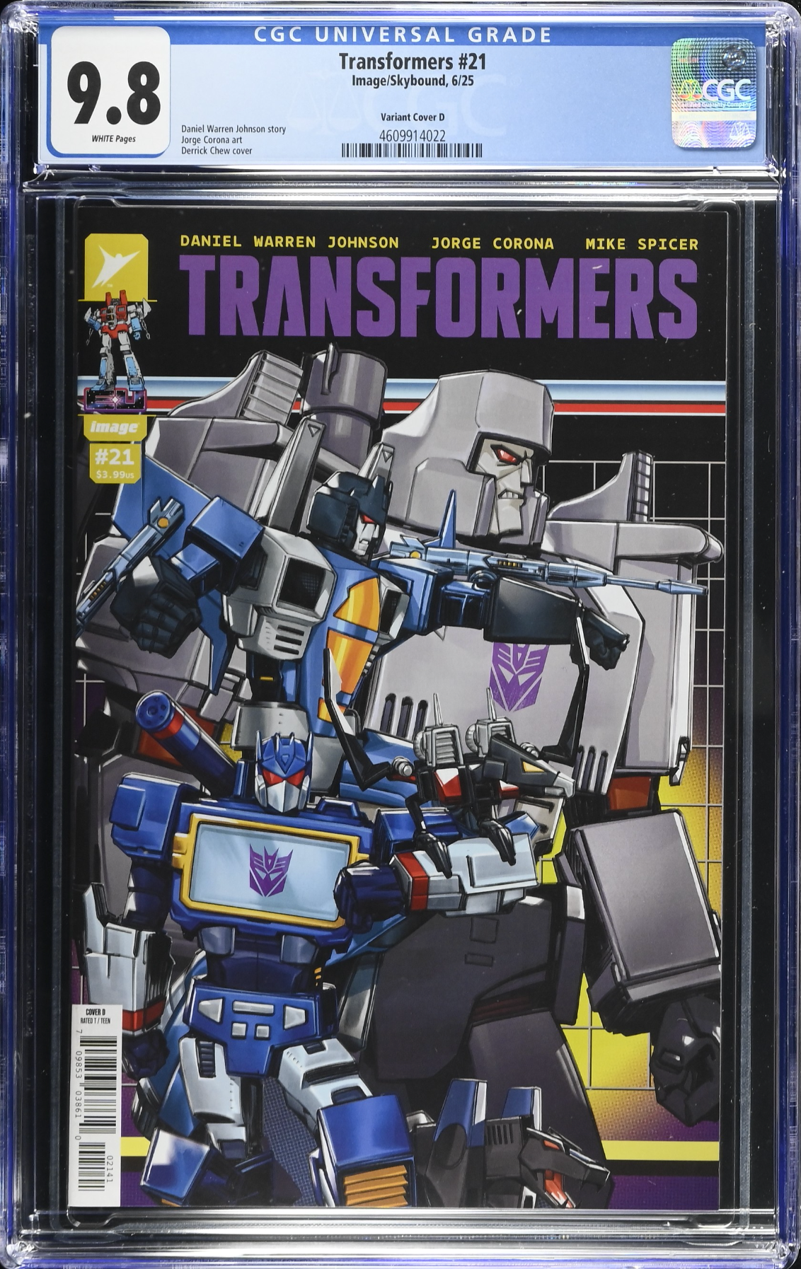 Transformers #21 Chew 1:25 Retailer Incentive Variant CGC 9.8