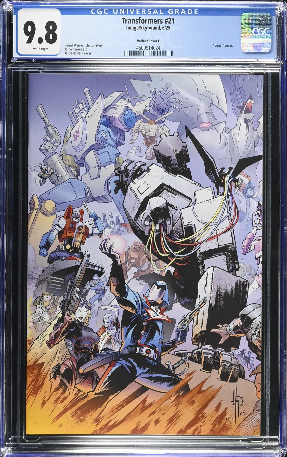 Transformers #21 Howard Energon Variant A CGC 9.8