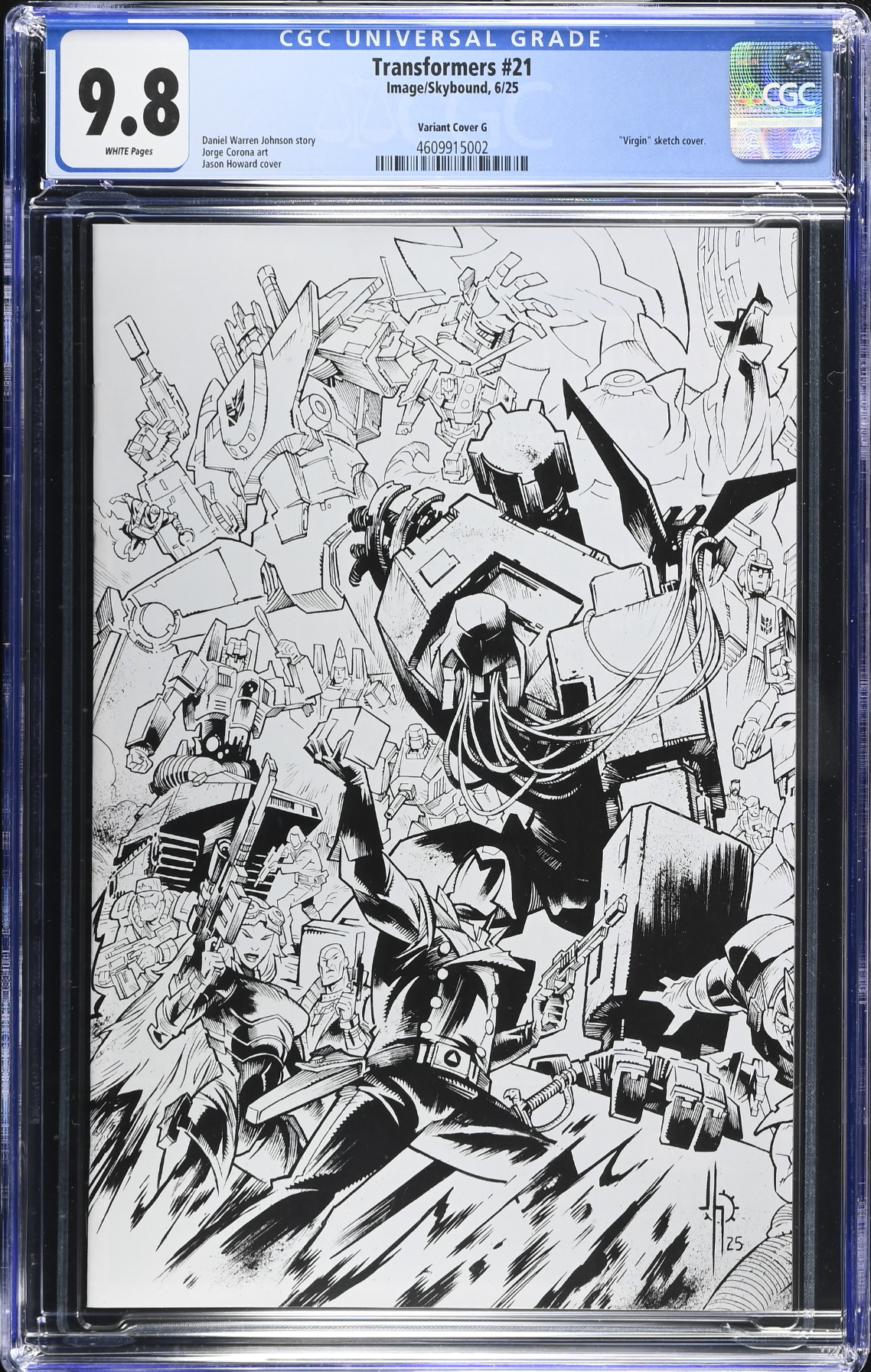 Transformers #21 Howard Energon Variant B CGC 9.8