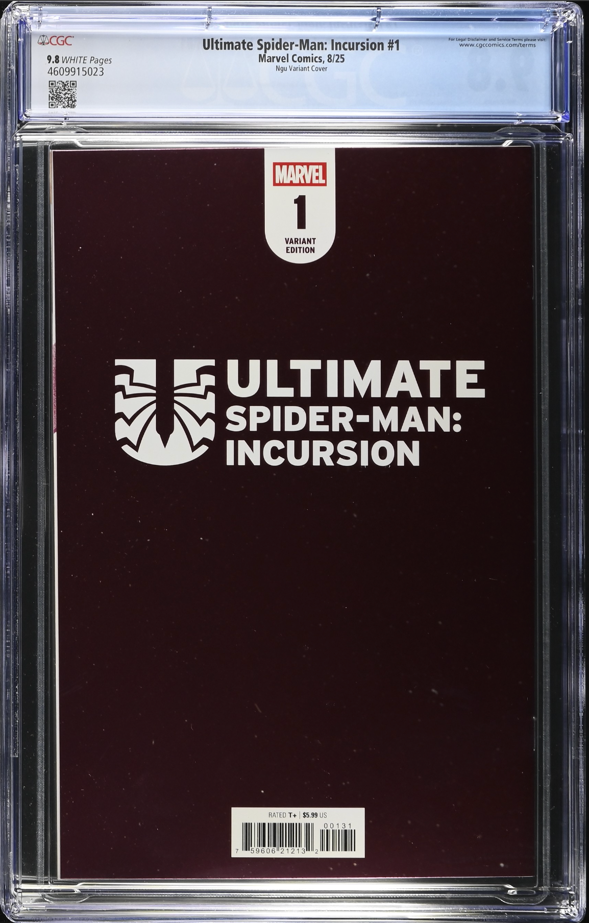 Ultimate Spider-Man: Incursion #1 Ngu Foil Variant CGC 9.8