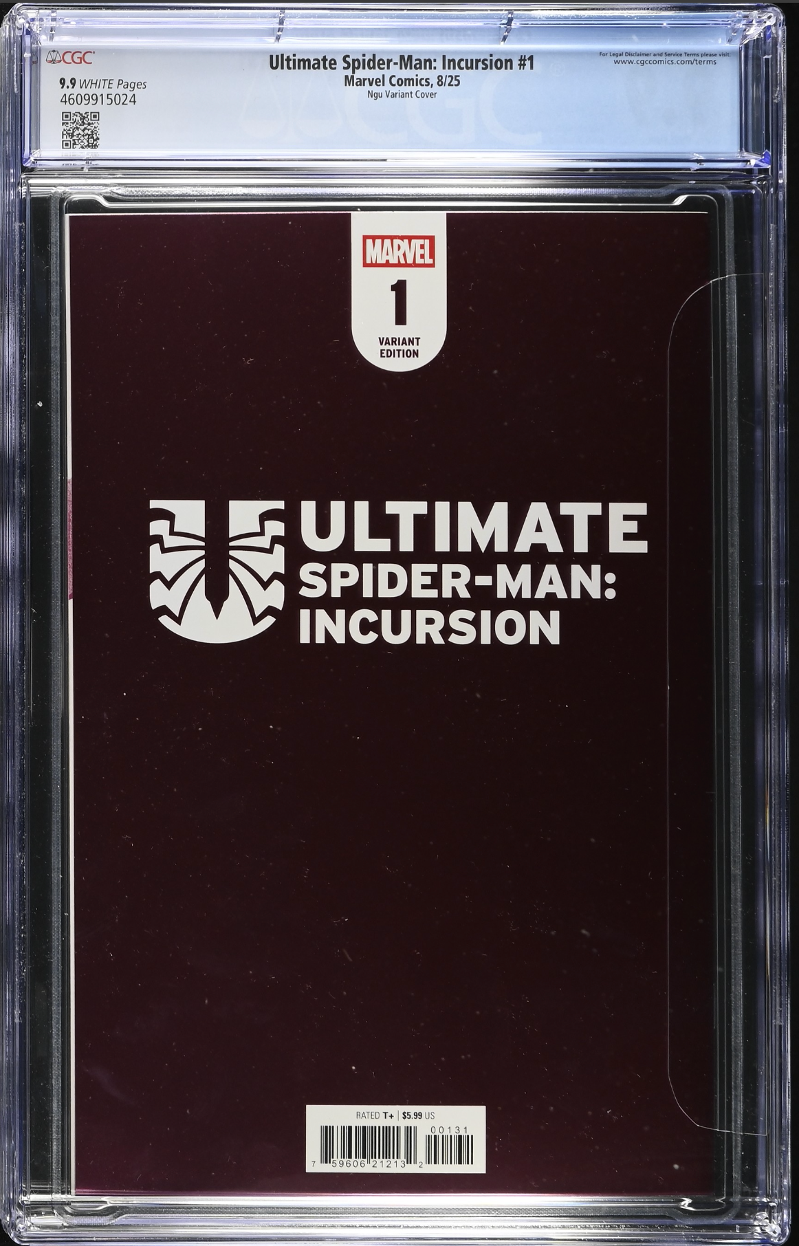 Ultimate Spider-Man: Incursion #1 Ngu Foil Variant CGC 9.9