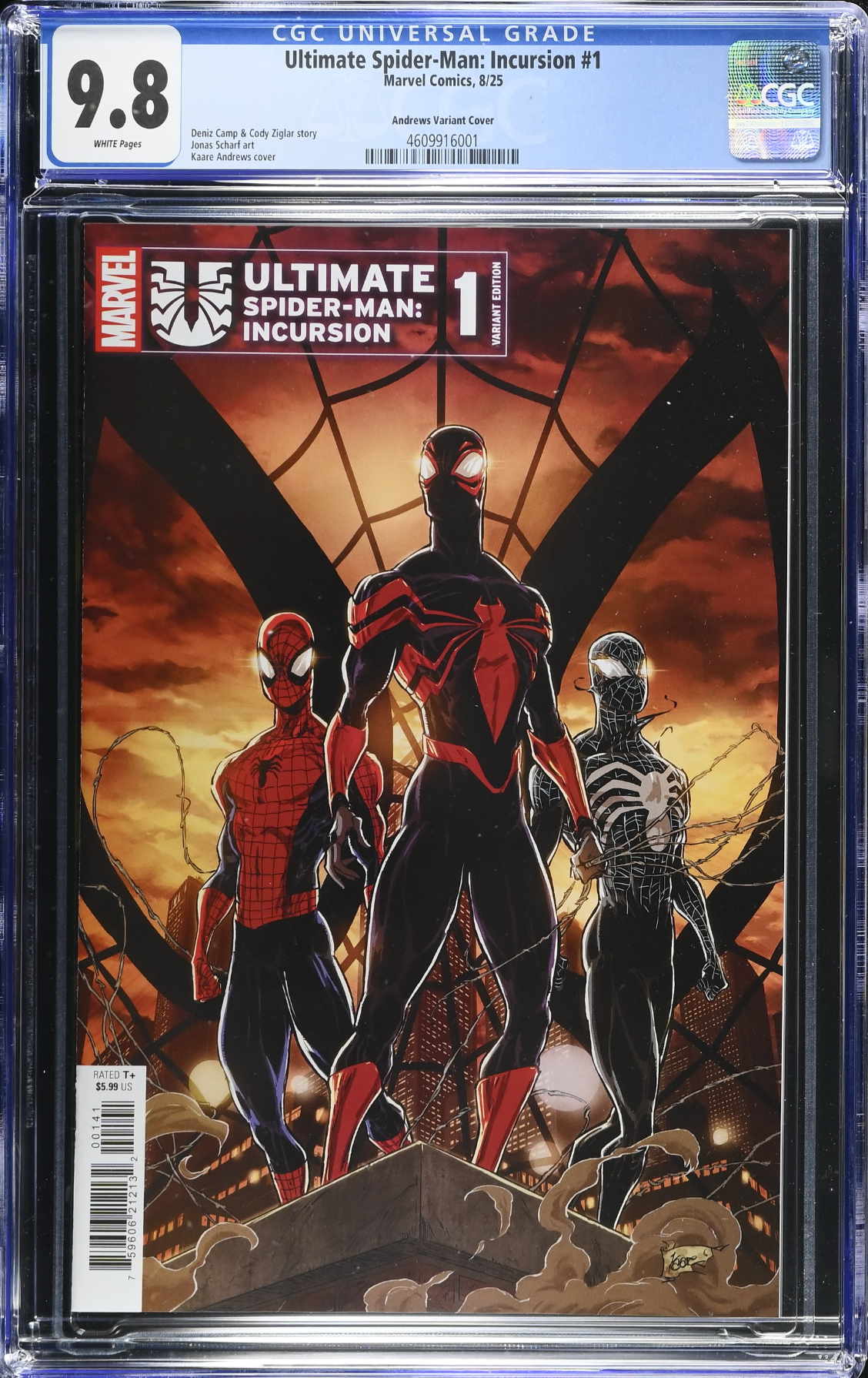 Ultimate Spider-Man: Incursion #1 Andrews Variant CGC 9.8