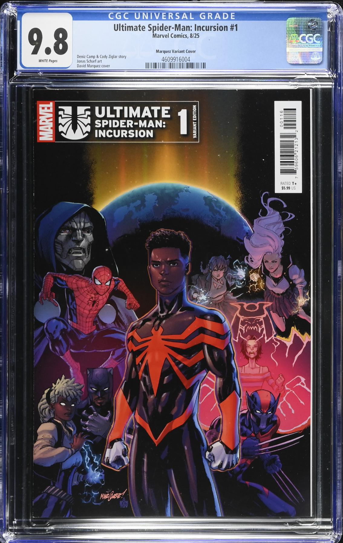 Ultimate Spider-Man: Incursion #1 Marquez 1:25 Retailer Incentive Variant CGC 9.8