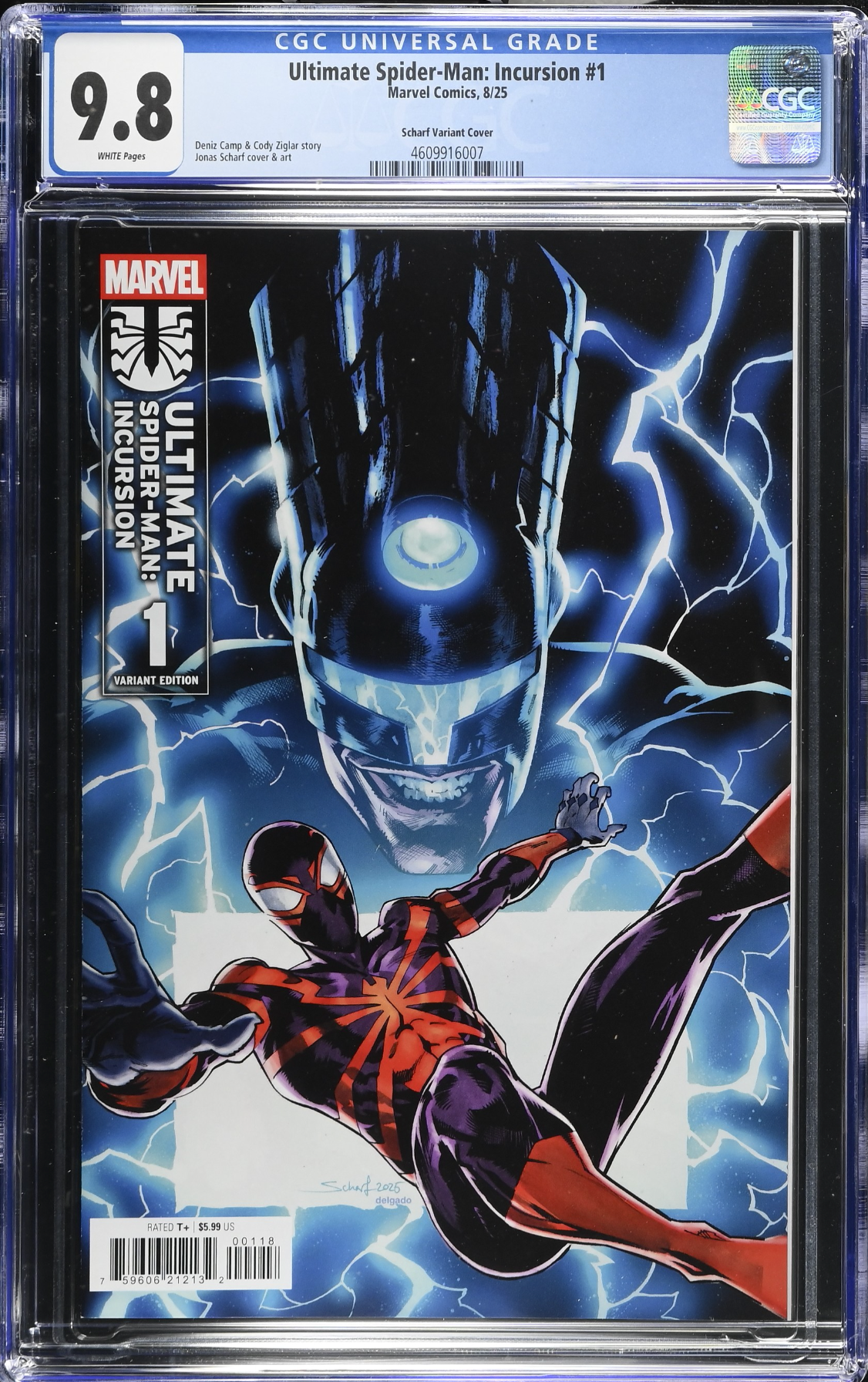 Ultimate Spider-Man: Incursion #1 Scharf 1:25 Retailer Incentive Variant CGC 9.8