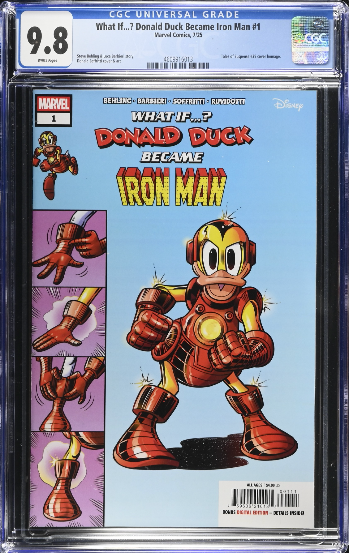 Marvel & Disney: What If...? Donald Duck Became Iron Man #1 CGC 9.8