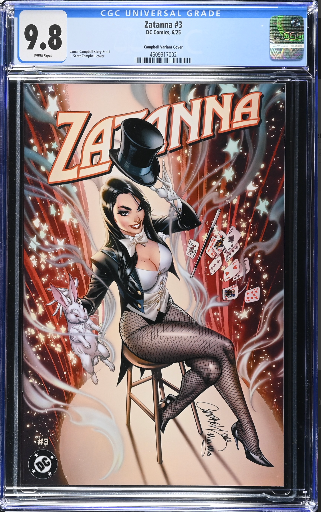 Zatanna #3 J. Scott Campbell Exclusive A - Zatanna - CGC 9.8