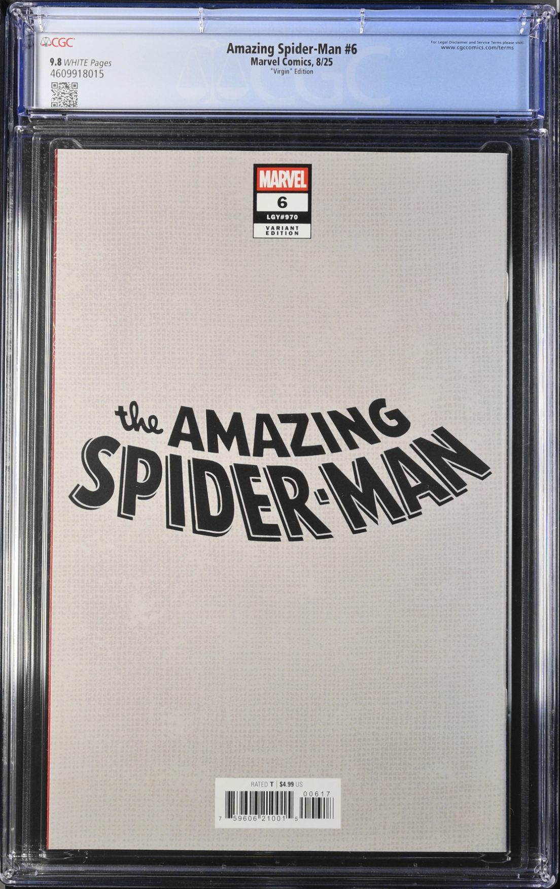Amazing Spider-Man #6 Romita Jr. 1:100 Virgin Retailer Incentive Variant CGC 9.8