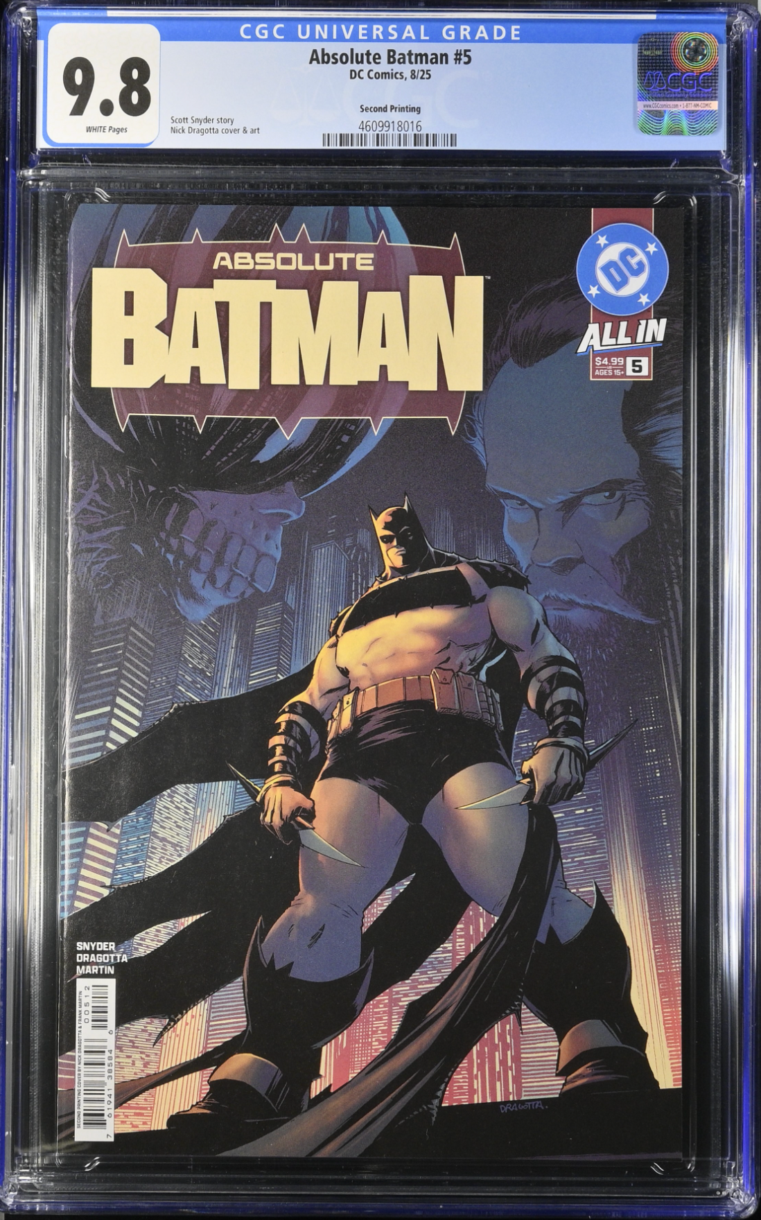 Absolute Batman #5 Second Printing CGC 9.8