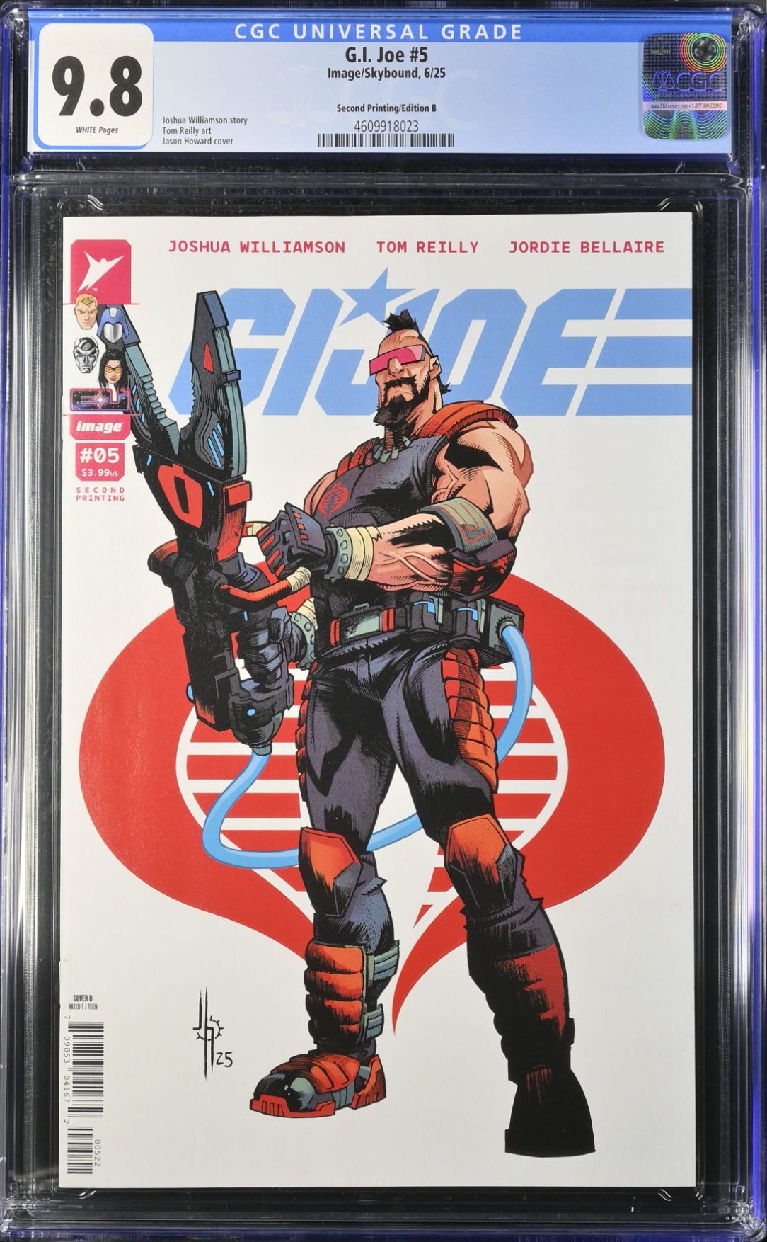 G.I. Joe #5 Second Printing - Cover B - CGC 9.8