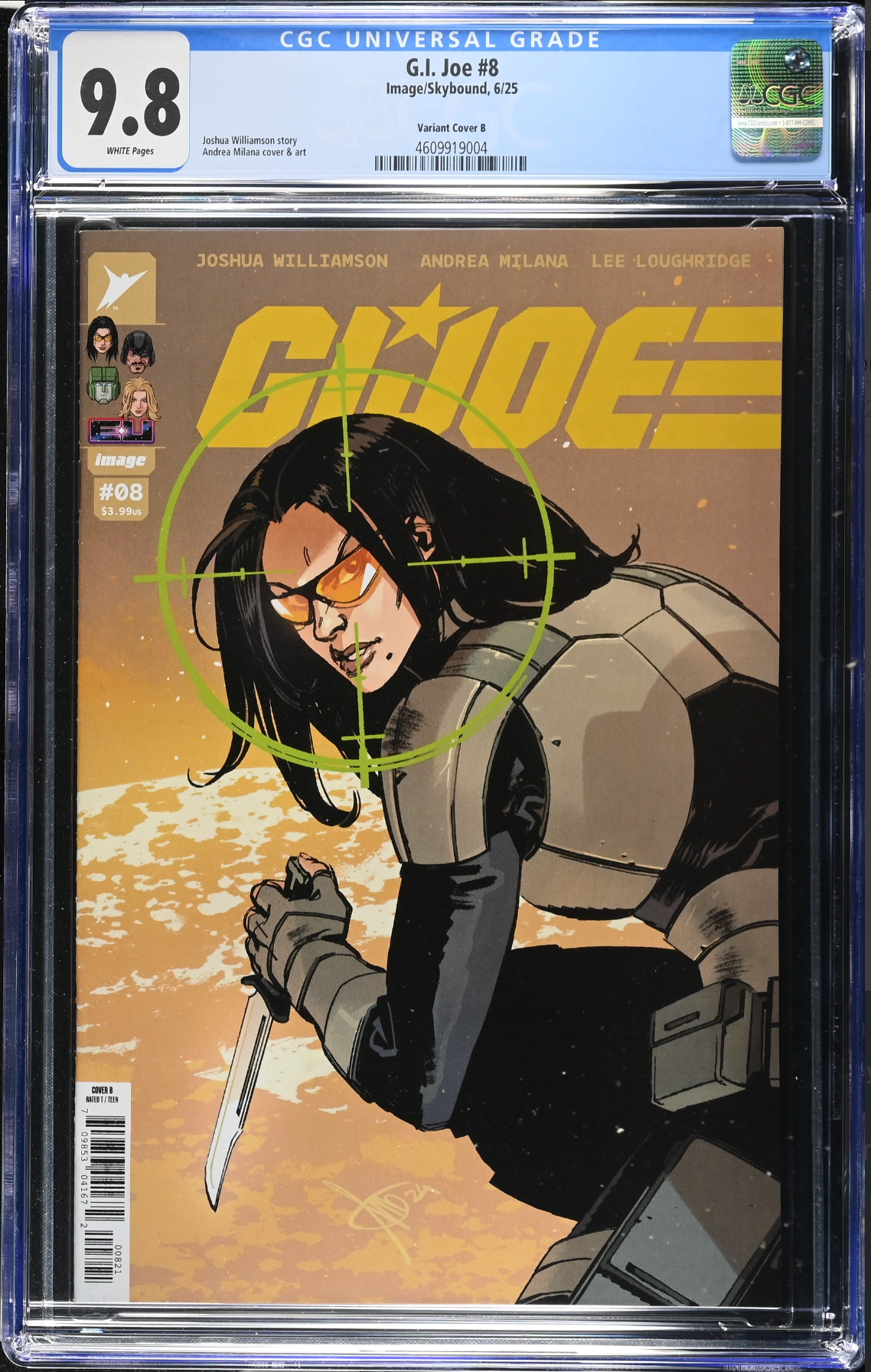 G.I. Joe #8 Milana Variant CGC 9.8
