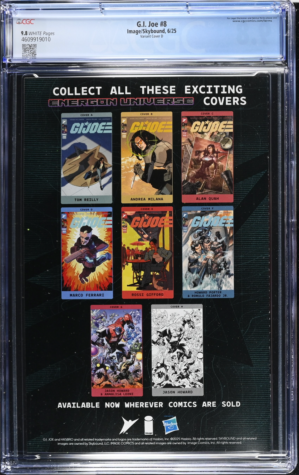 G.I. Joe #8 Ferrari 1:25 Retailer Incentive Variant CGC 9.8