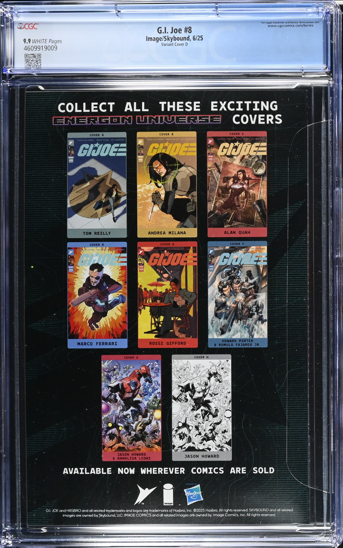 G.I. Joe #8 Ferrari 1:25 Retailer Incentive Variant CGC 9.9