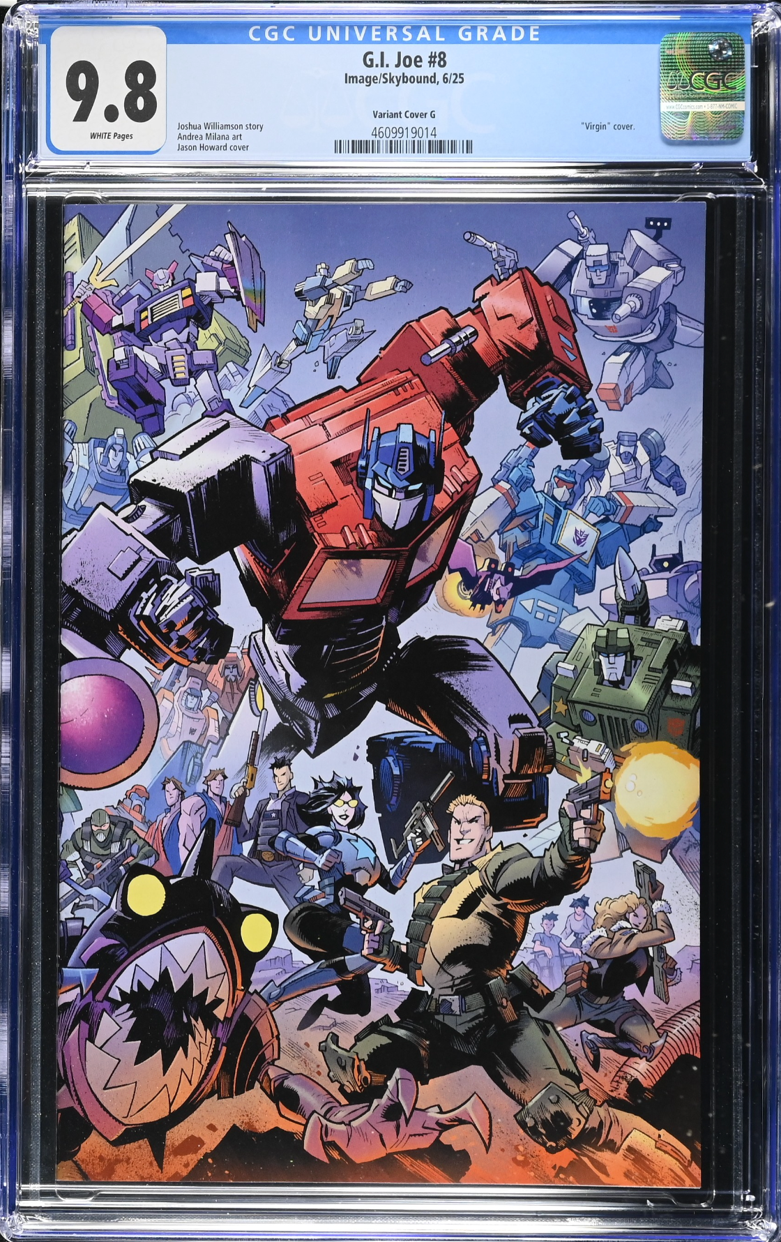 G.I. Joe #8 Howard Energon Variant Cover A CGC 9.8
