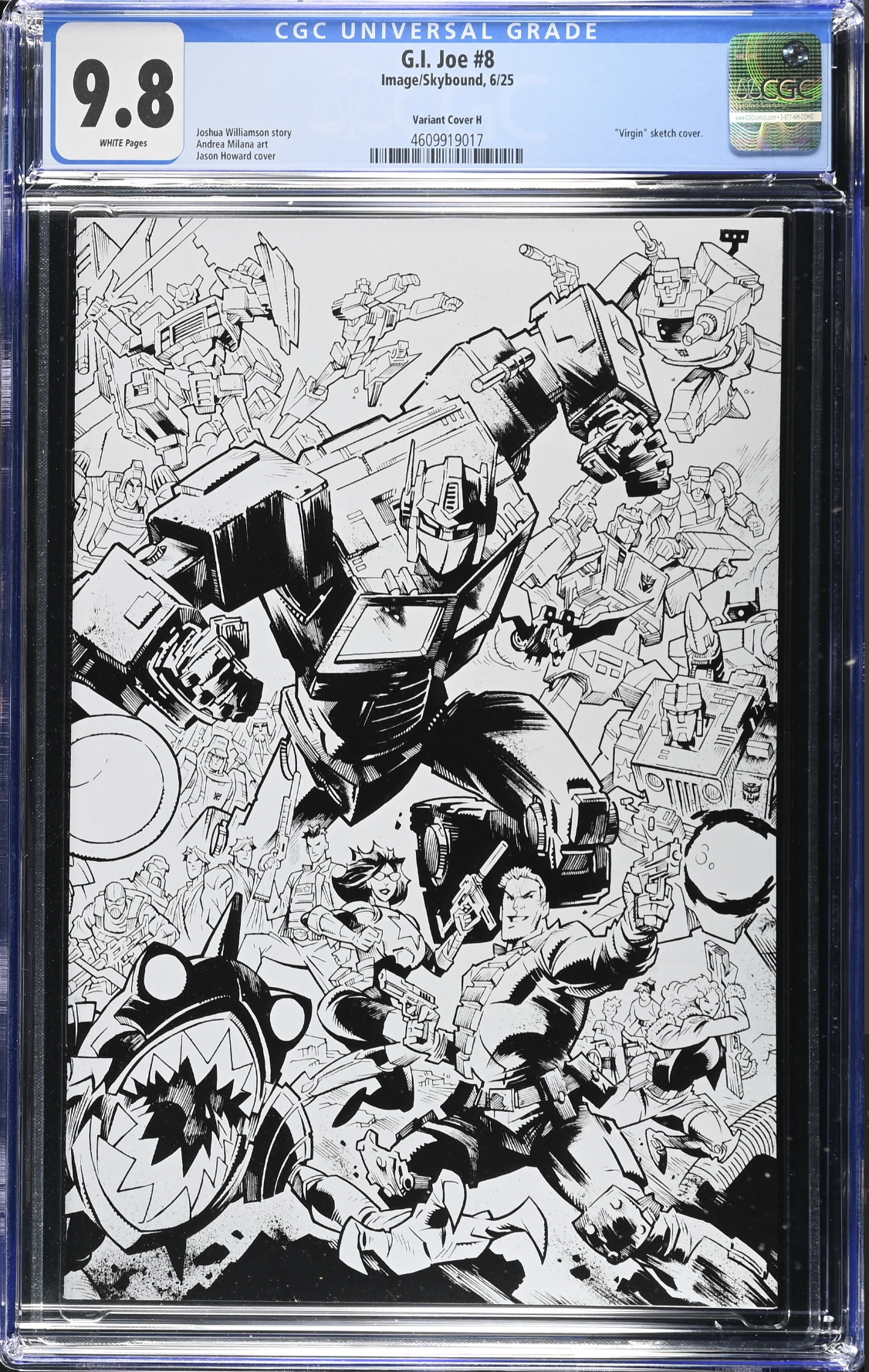 G.I. Joe #8 Howard Energon Variant Cover B CGC 9.8