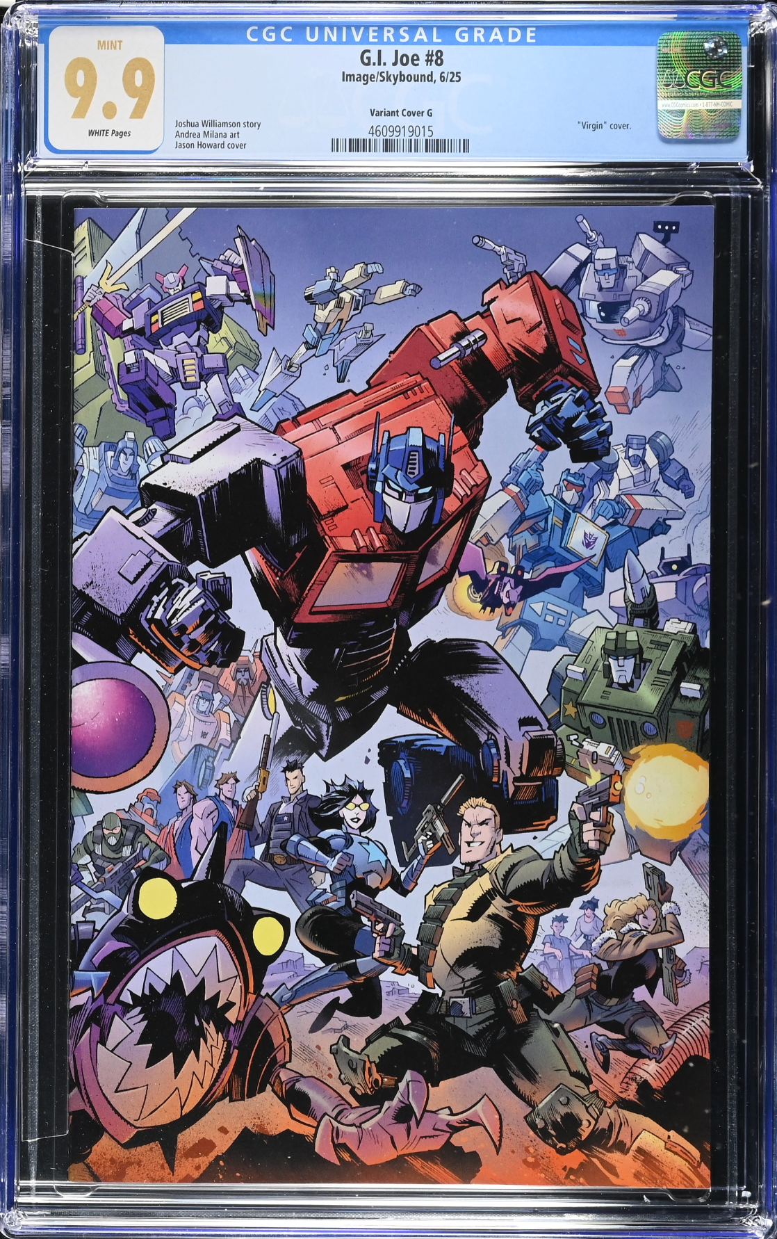 G.I. Joe #8 Howard Energon Variant Cover A CGC 9.9