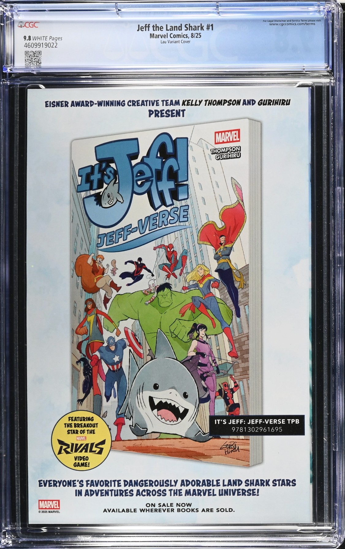 Jeff the Land Shark #1 Artgerm Variant CGC 9.8