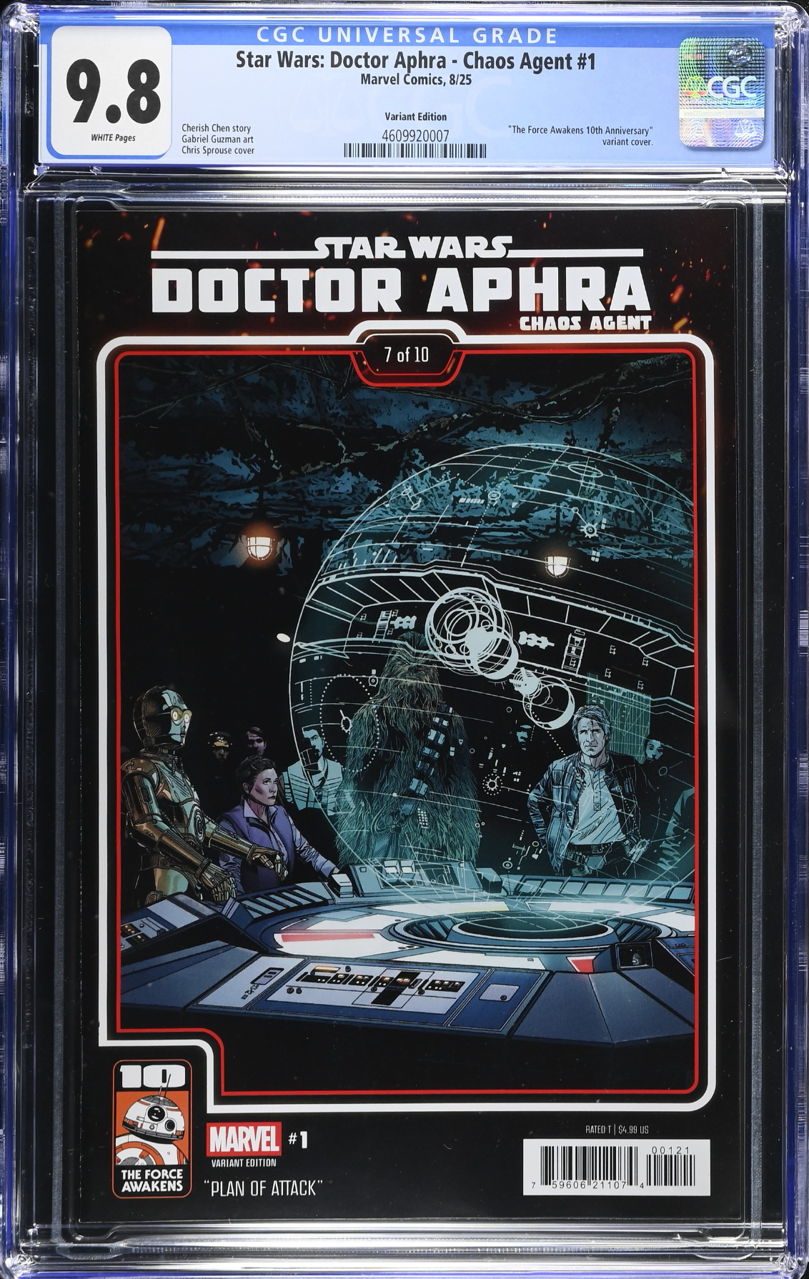 Star Wars: Doctor Aphra - Chaos Agent #1 Sprouse Variant CGC 9.8