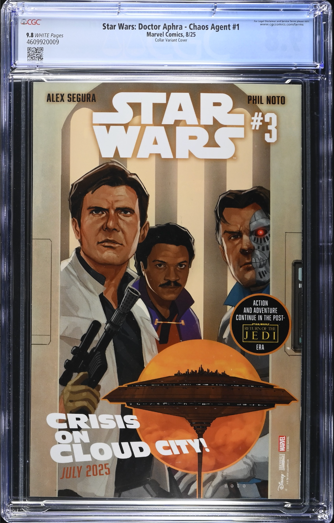 Star Wars: Doctor Aphra - Chaos Agent #1 Collar Variant CGC 9.8