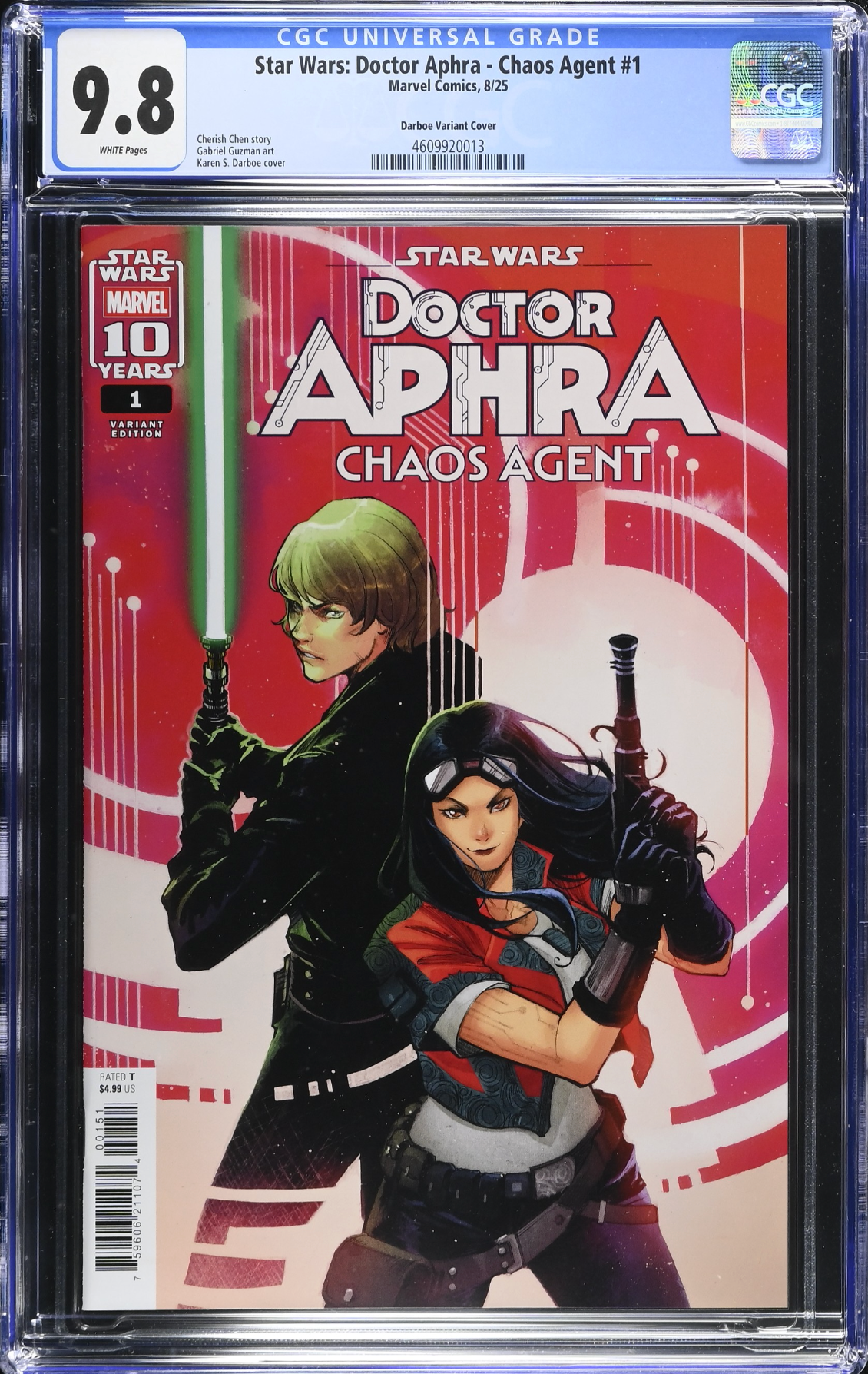 Star Wars: Doctor Aphra - Chaos Agent #1 Darboe Variant CGC 9.8