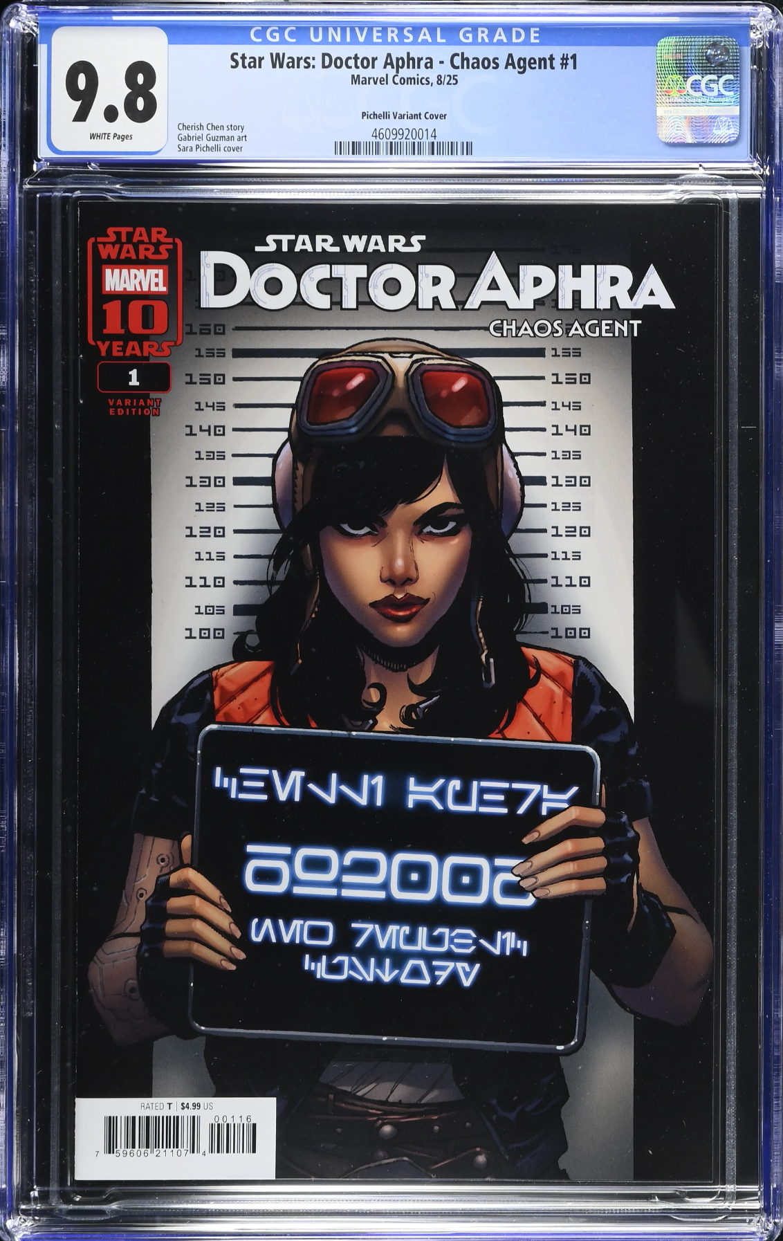 Star Wars: Doctor Aphra - Chaos Agent #1 Pichelli 1:25 Retailer Incentive Variant CGC 9.8