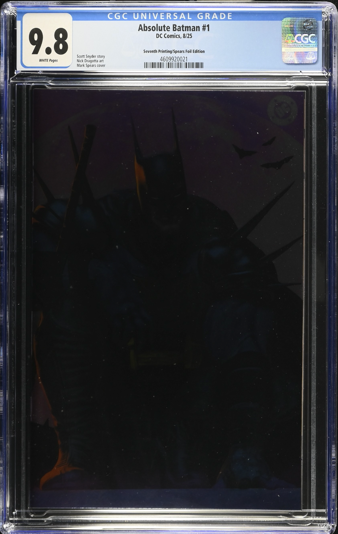 Absolute Batman #1 Seventh Printing Spears Foil Variant CGC 9.8