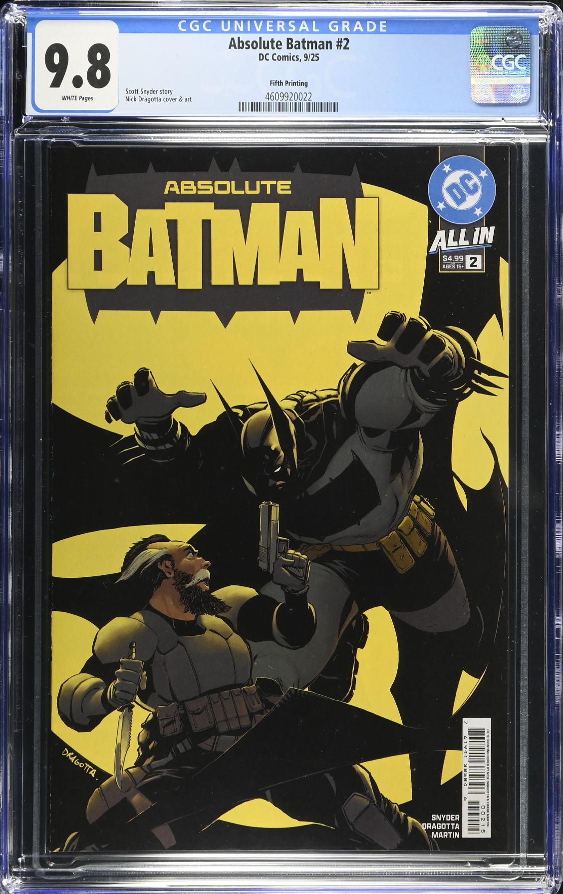 Absolute Batman #2 Fifth Printing CGC 9.8