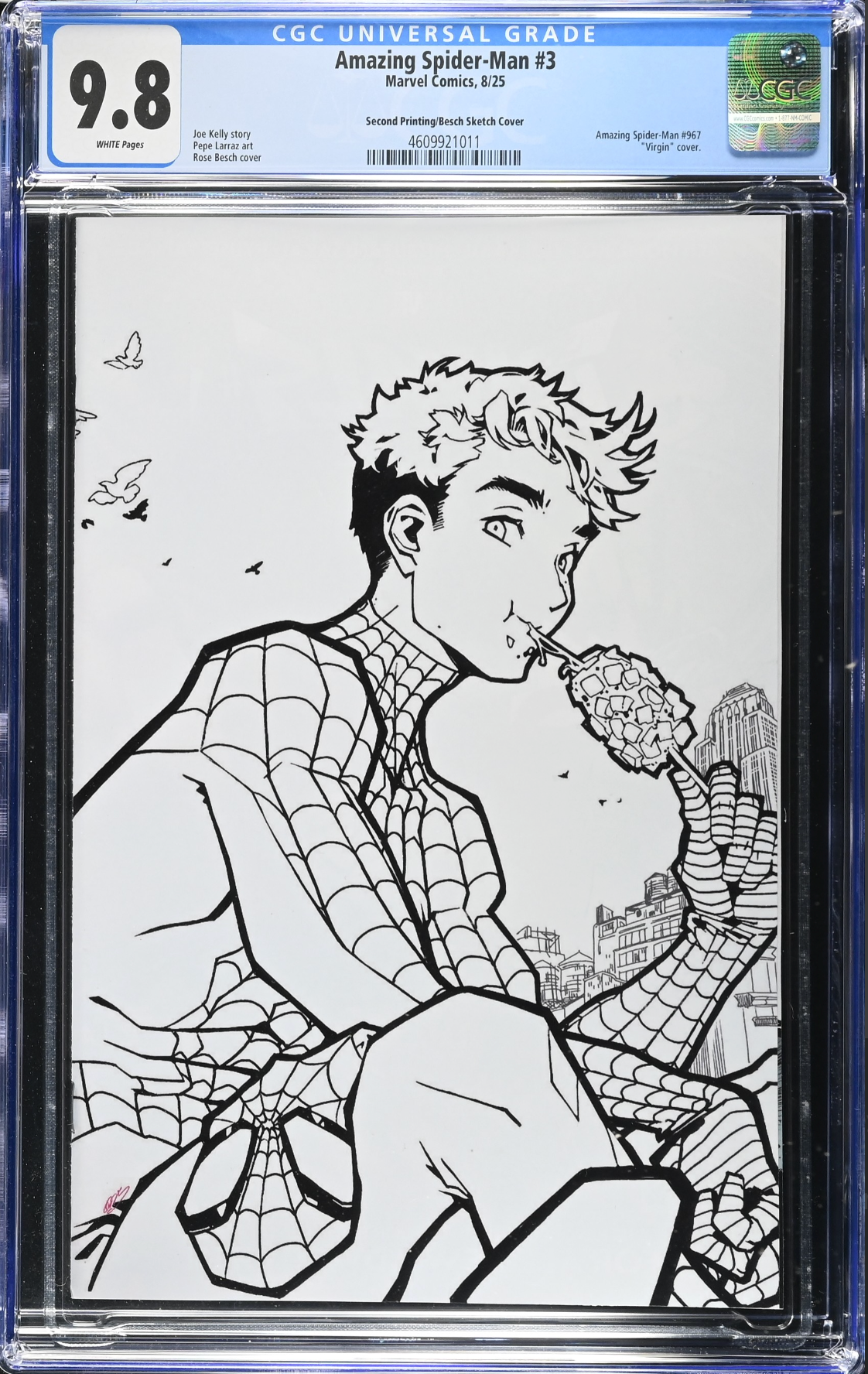 Amazing Spider-Man #3 Second Printing Besch 1:25 Retailer Incentive Variant CGC 9.8