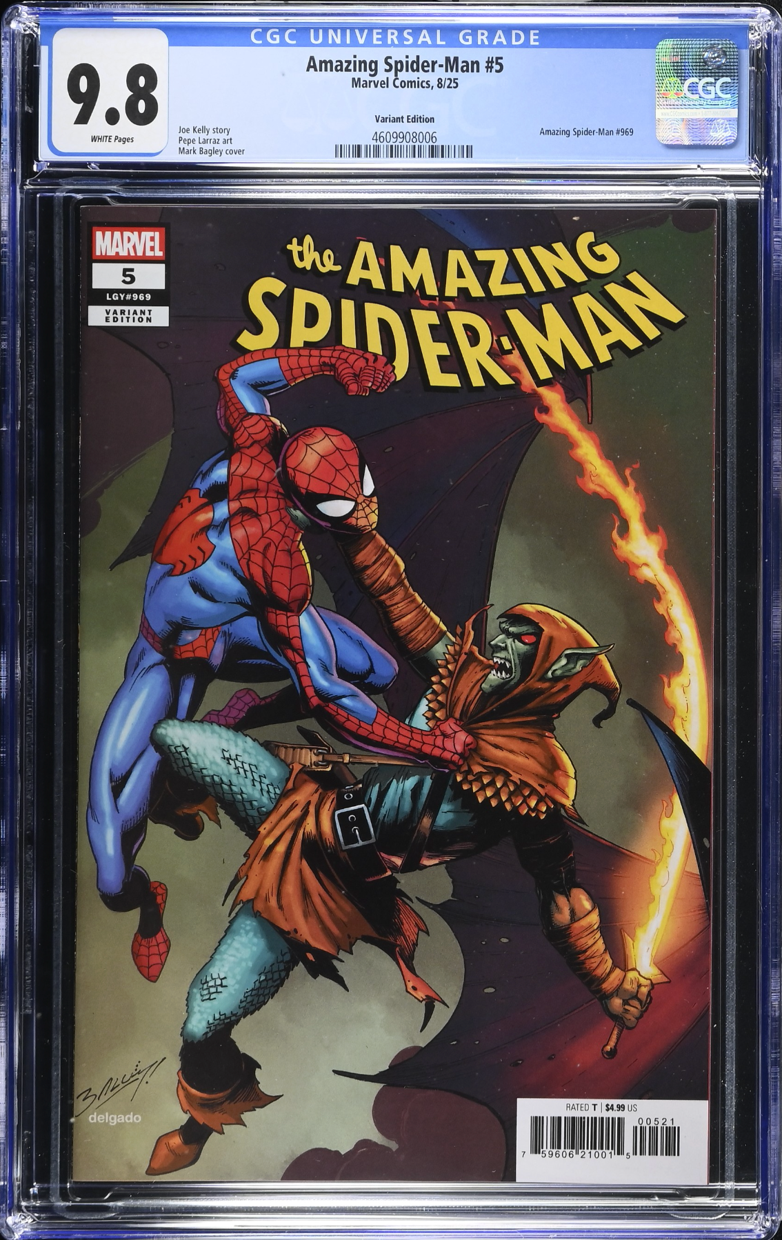 Amazing Spider-Man #5 Bagley Spoiler Variant CGC 9.8