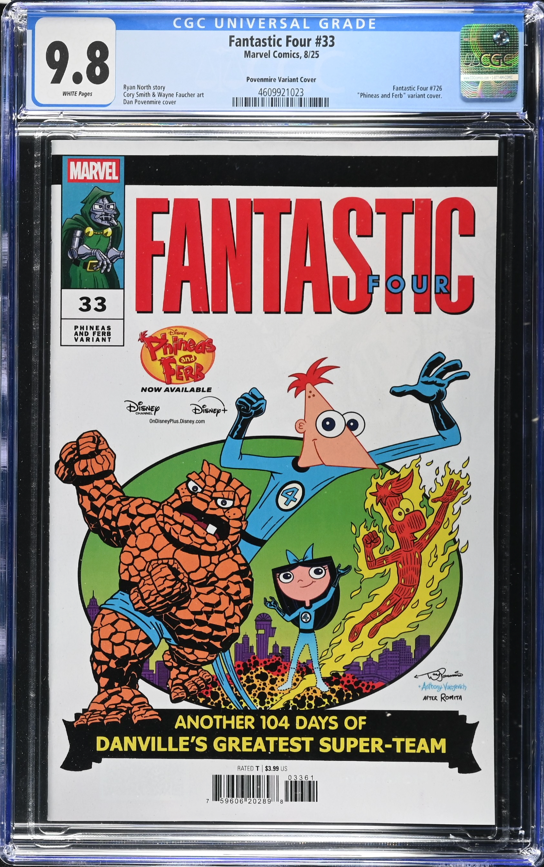 Fantastic Four #33 Povenmire Variant CGC 9.8