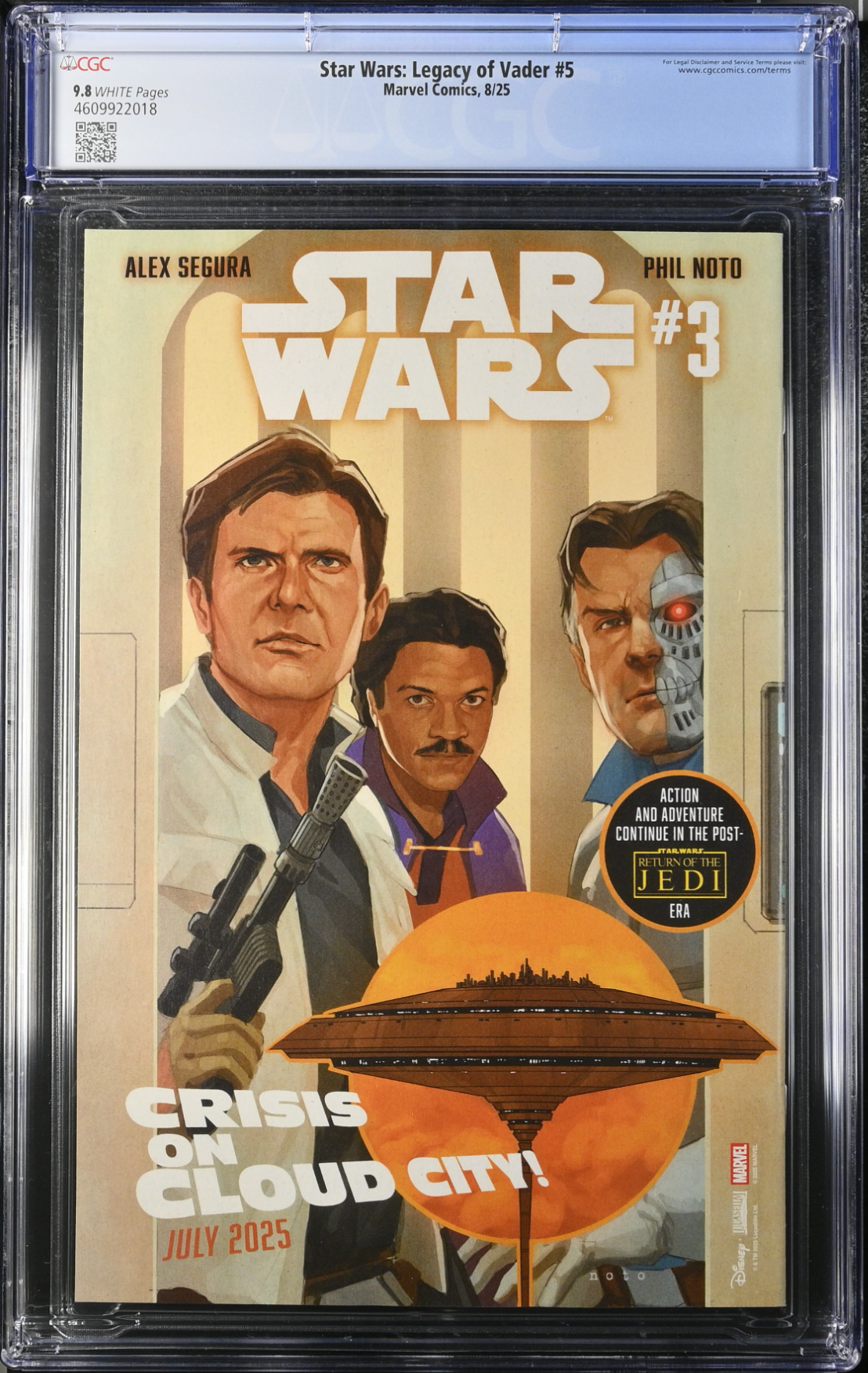 Star Wars: Legacy of Vader #5 CGC 9.8