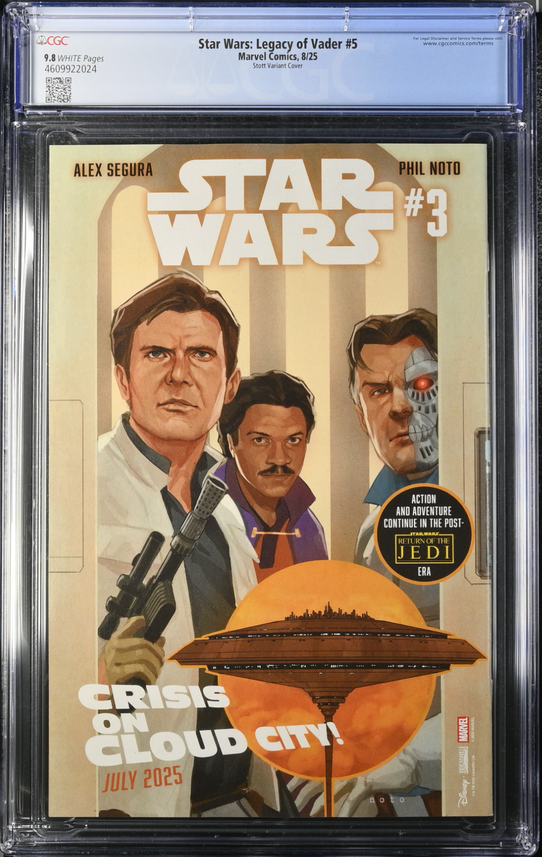 Star Wars: Legacy of Vader #5 Stott Variant CGC 9.8