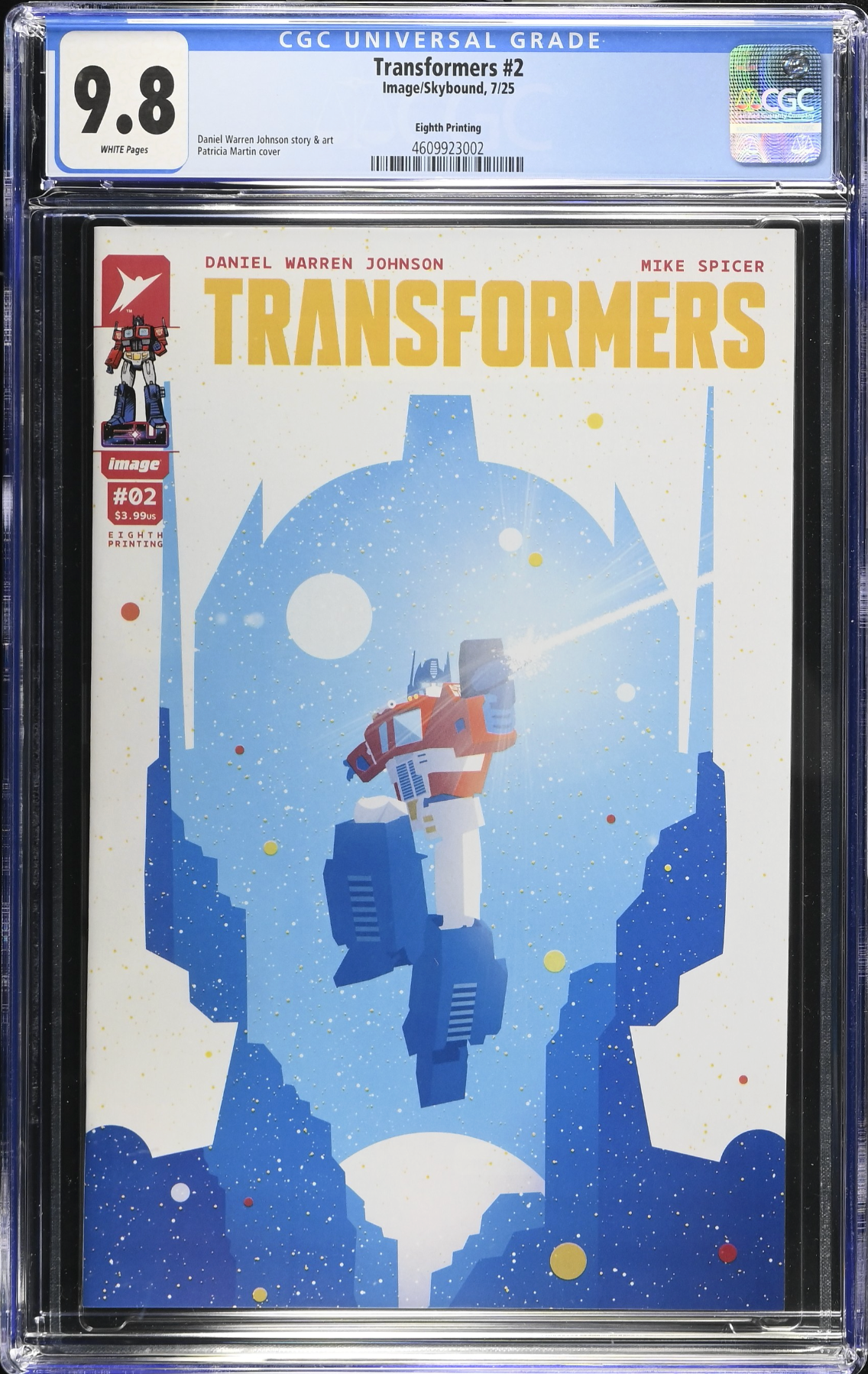 Transformers #2 Eighth Printing CGC 9.8