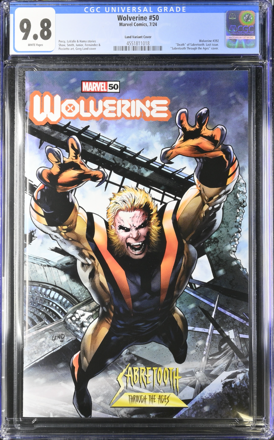 Wolverine #50 Land Variant CGC 9.8